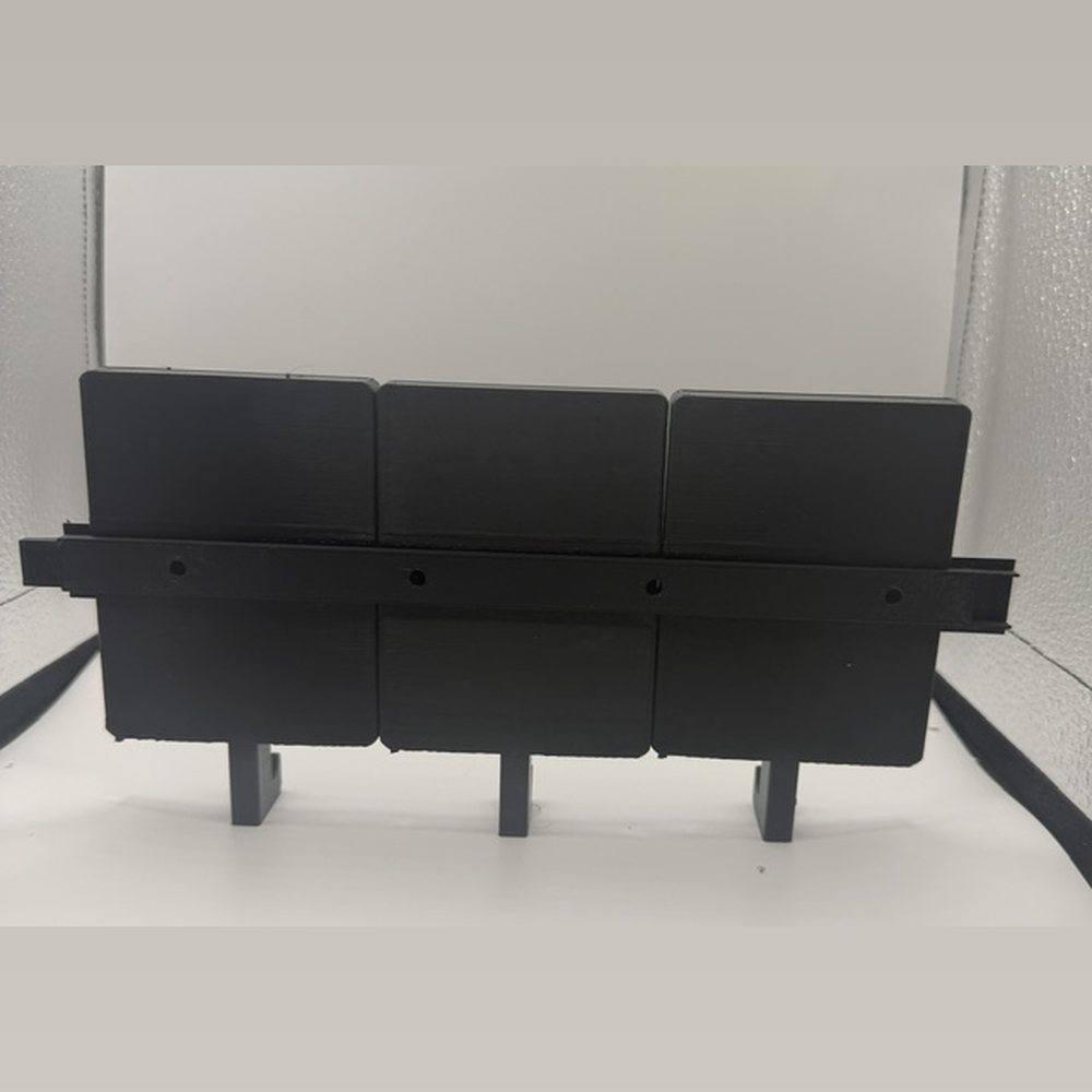 Back of the Card Display Kit showing the mounting rail