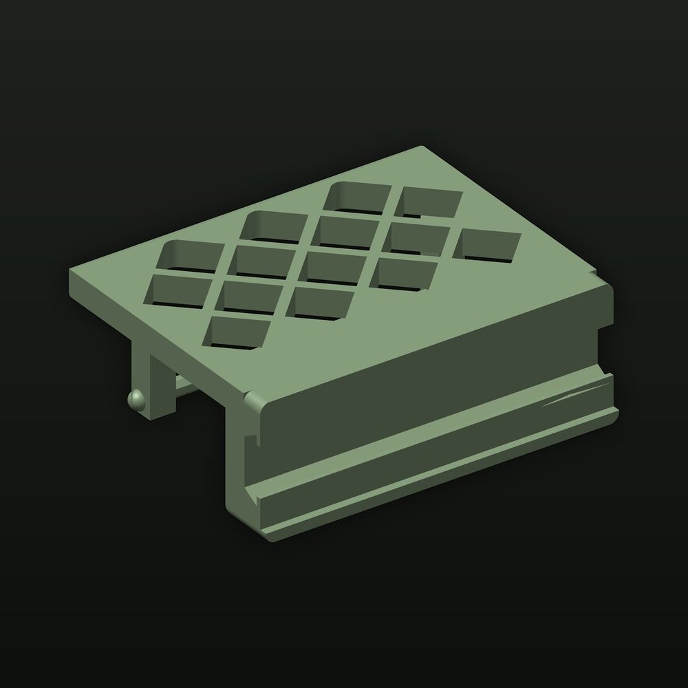 3D model of the Rail Attachment Shelf
